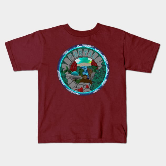 Peer Into the Portal Kids T-Shirt by Into The Portal 